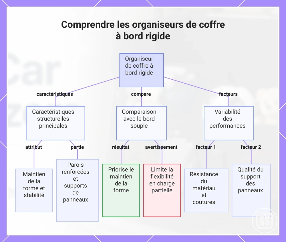 Comprendre les organiseurs de coffre à parois rigides