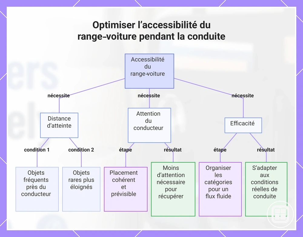 Organiser l’accessibilité des objets dans la voiture sans distraire le conducteur